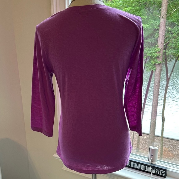 GAP 3/4 Sleeve Scoopneck Tee, 100% cotton, Medium, Like New - Picture 4 of 6